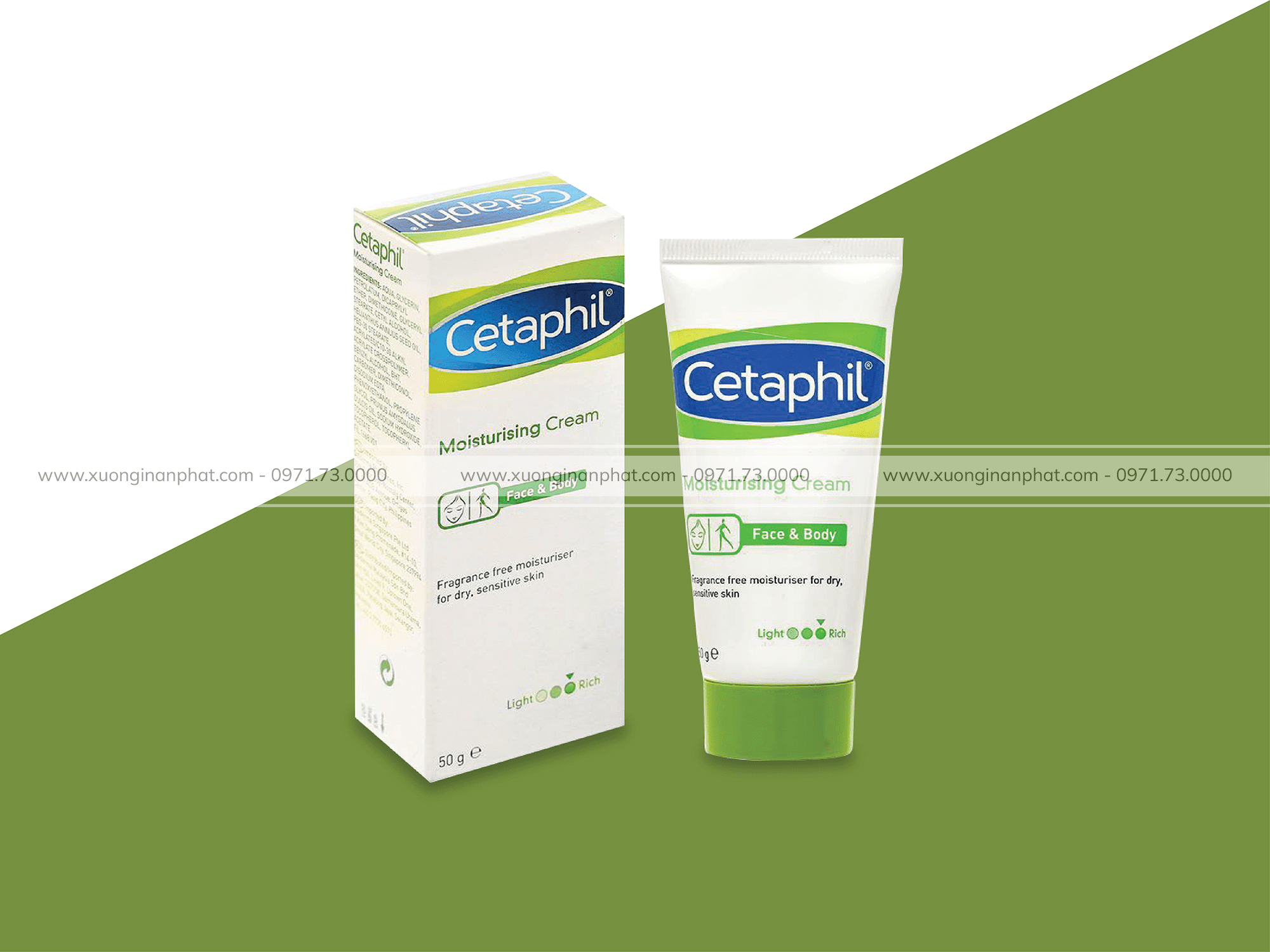 in hộp mỹ phẩm Cetaphil
