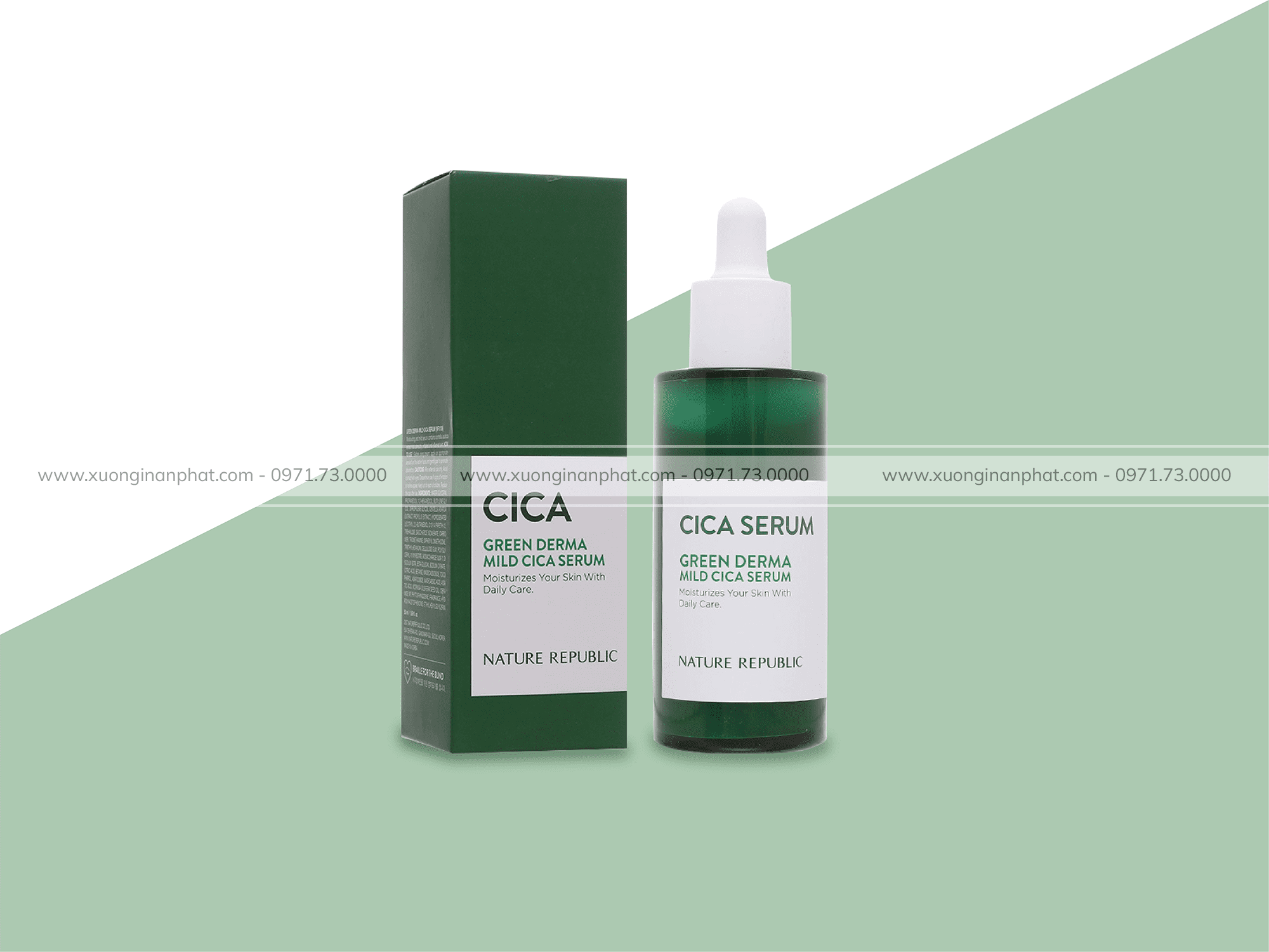 in hộp mỹ phẩm Cica Serum