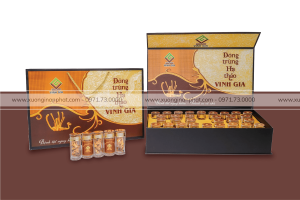 in Hộp Đông Trùng Hạ Thảo Vinh Gia