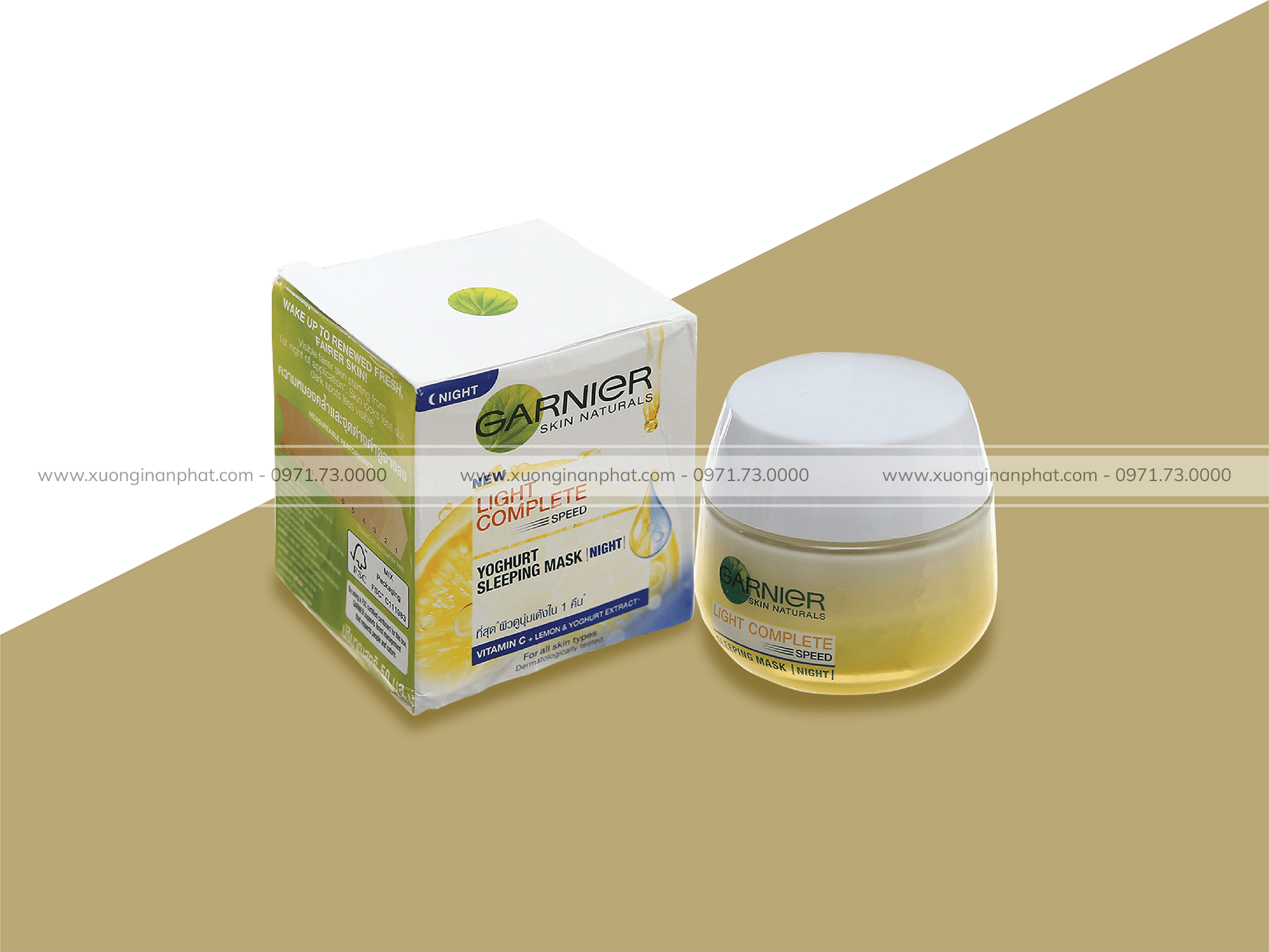 in hộp mỹ phẩm Garnier