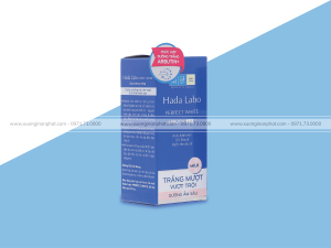 in hộp mỹ phẩm Hada