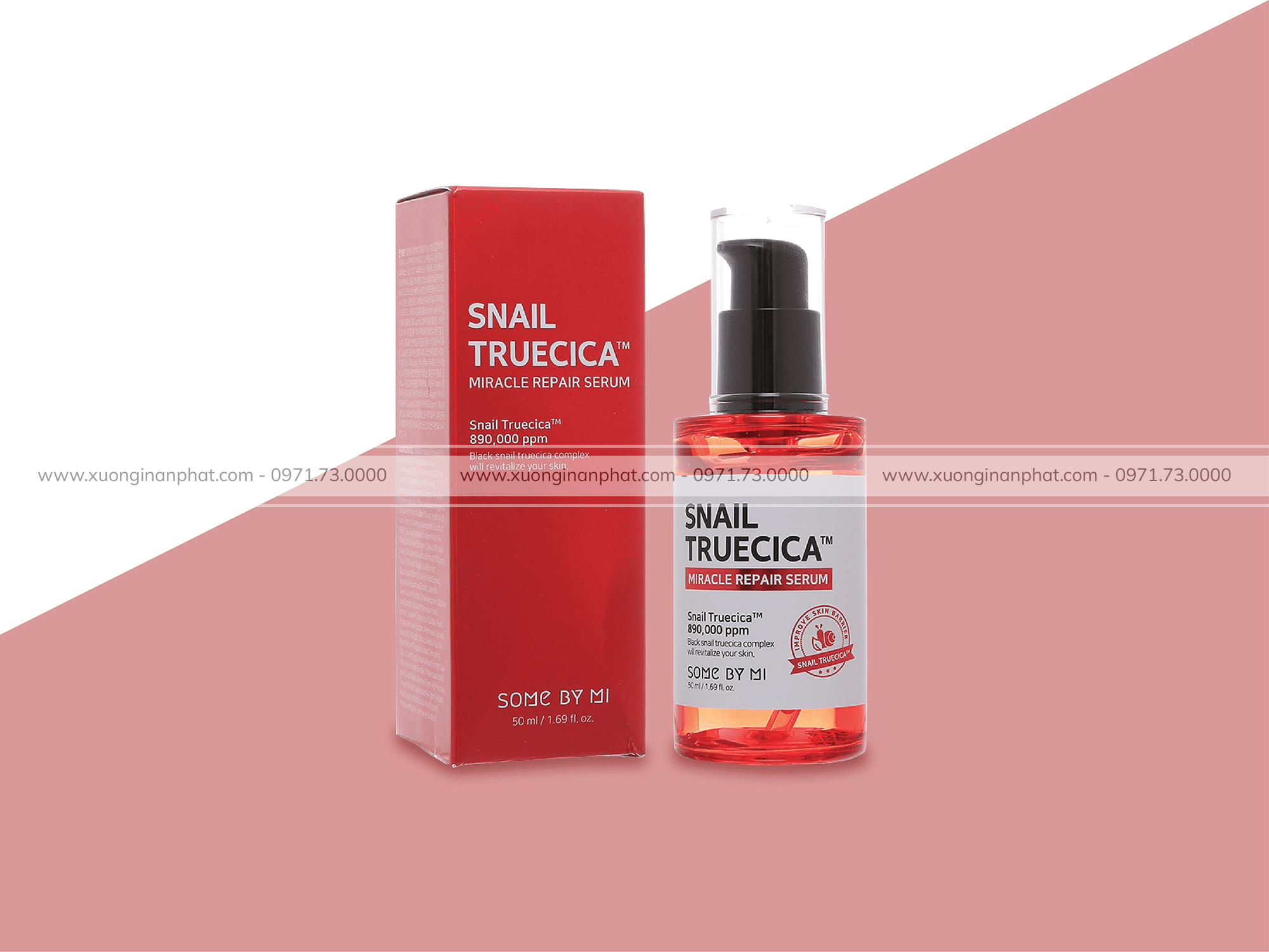 in hộp mỹ phẩm Snail Truecica