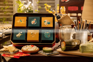 in hộp bánh trung 6 món