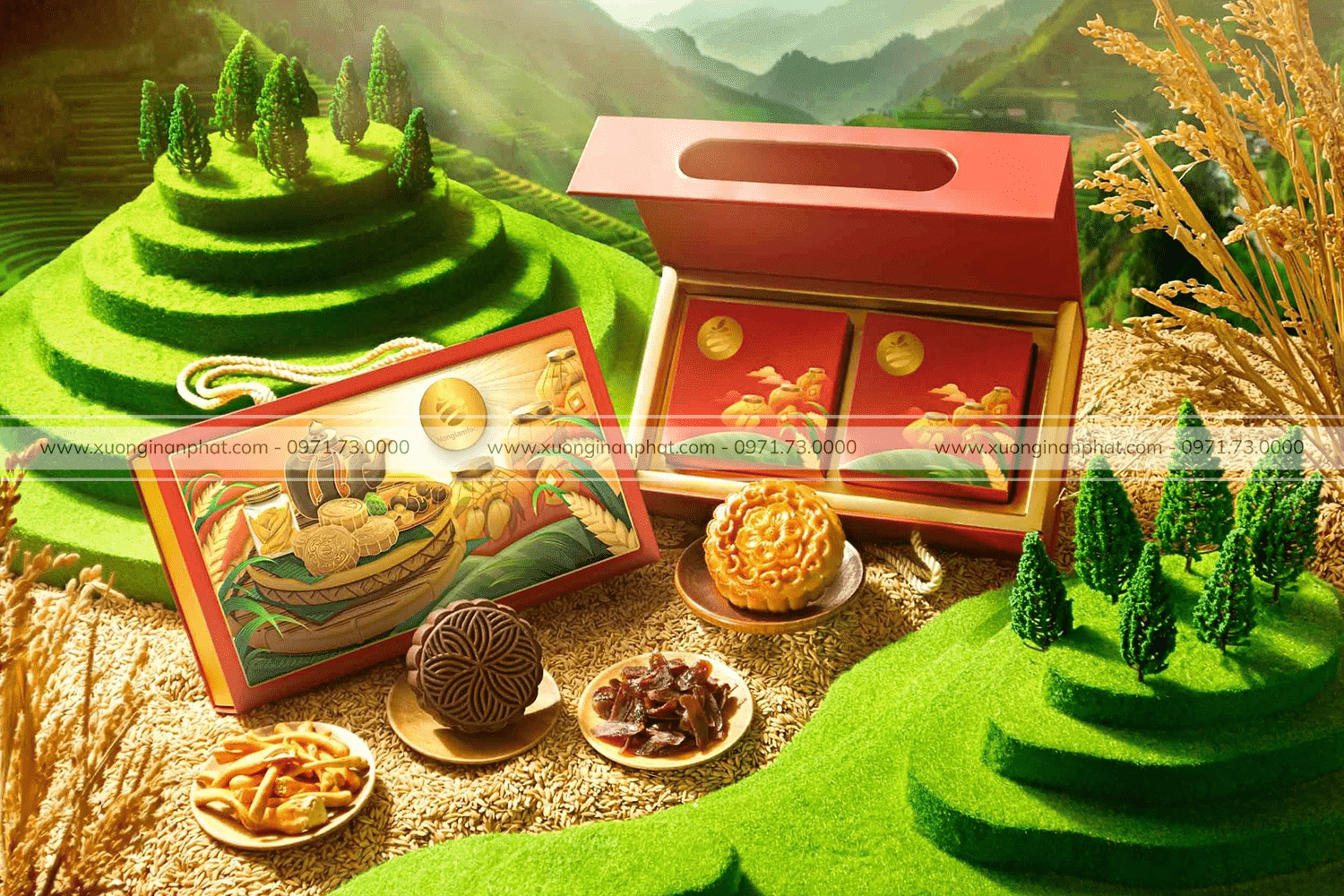 in Hộp bánh trung thu 7F