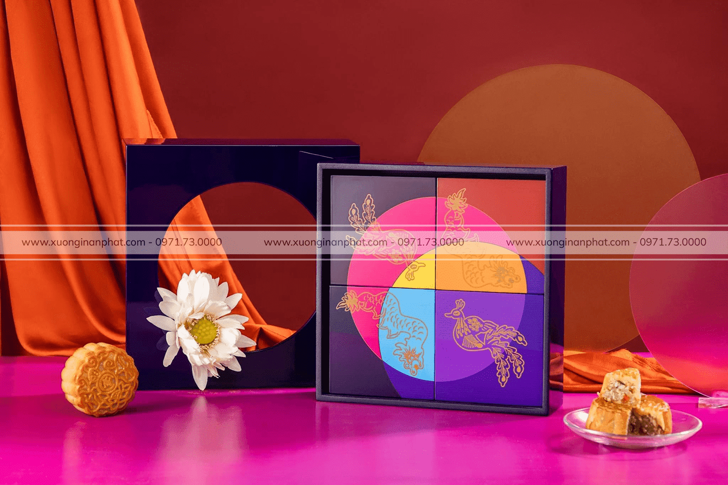 in Vỏ Hộp Bánh Trung Thu Phượng