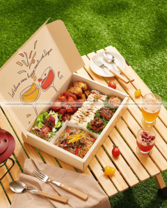 in Hộp giấy đựng đồ ăn