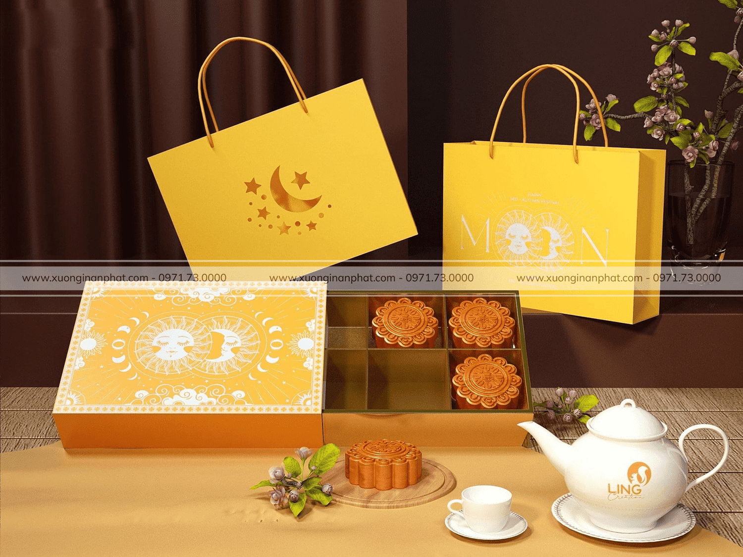in Vỏ hộp Bánh MOON