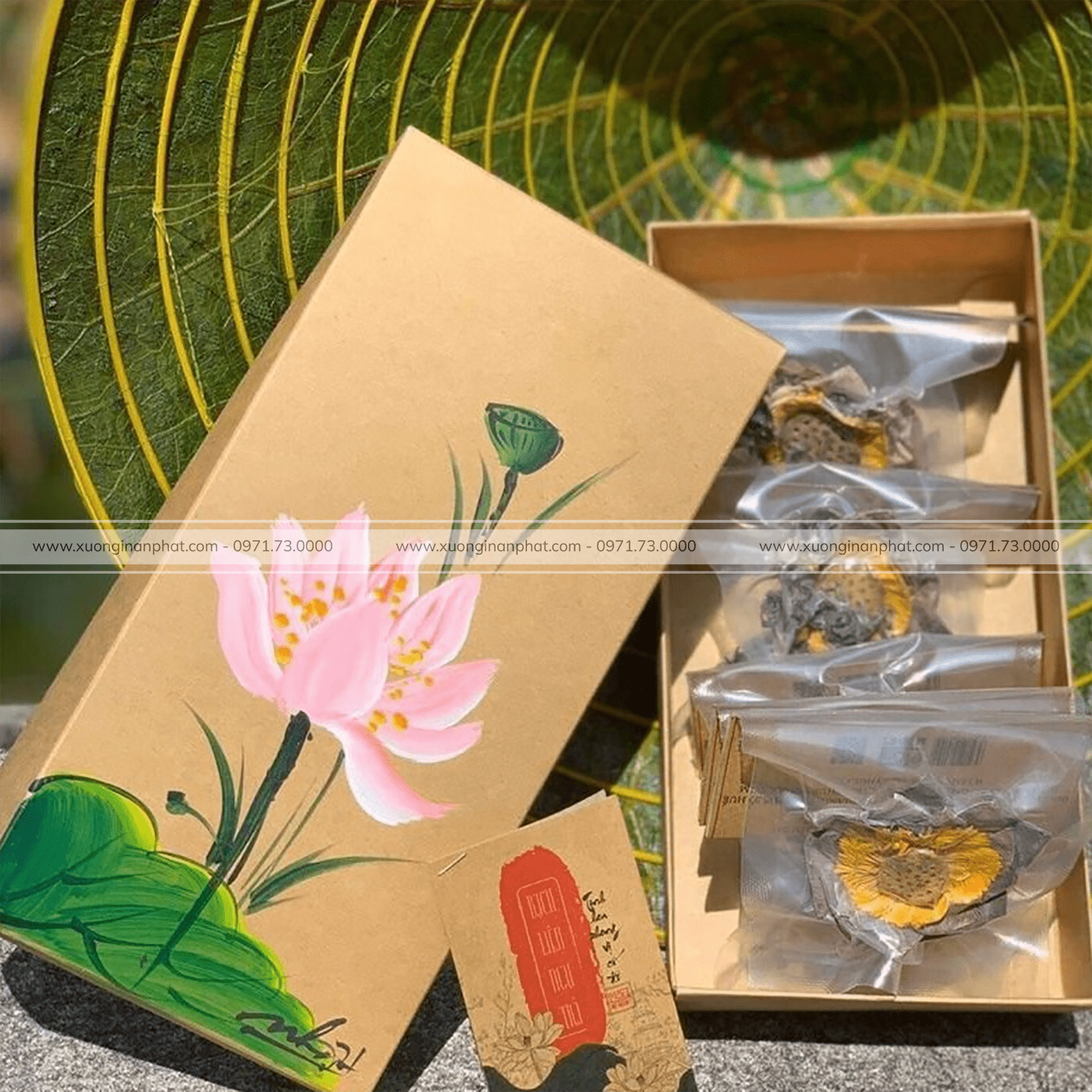 in Hộp Trà Sen