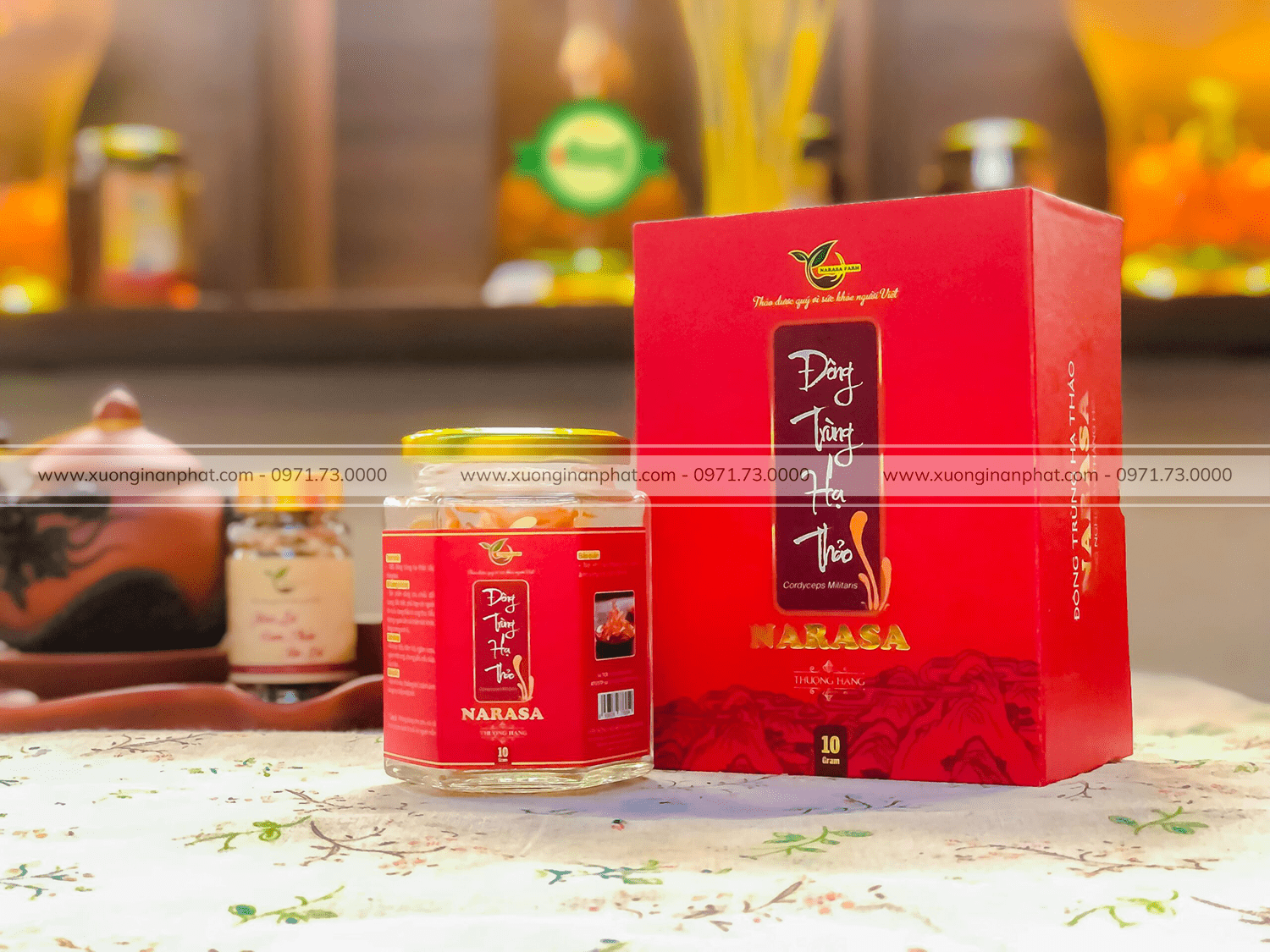 in Hộp Đông Trùng Hạ Thảo Narasa