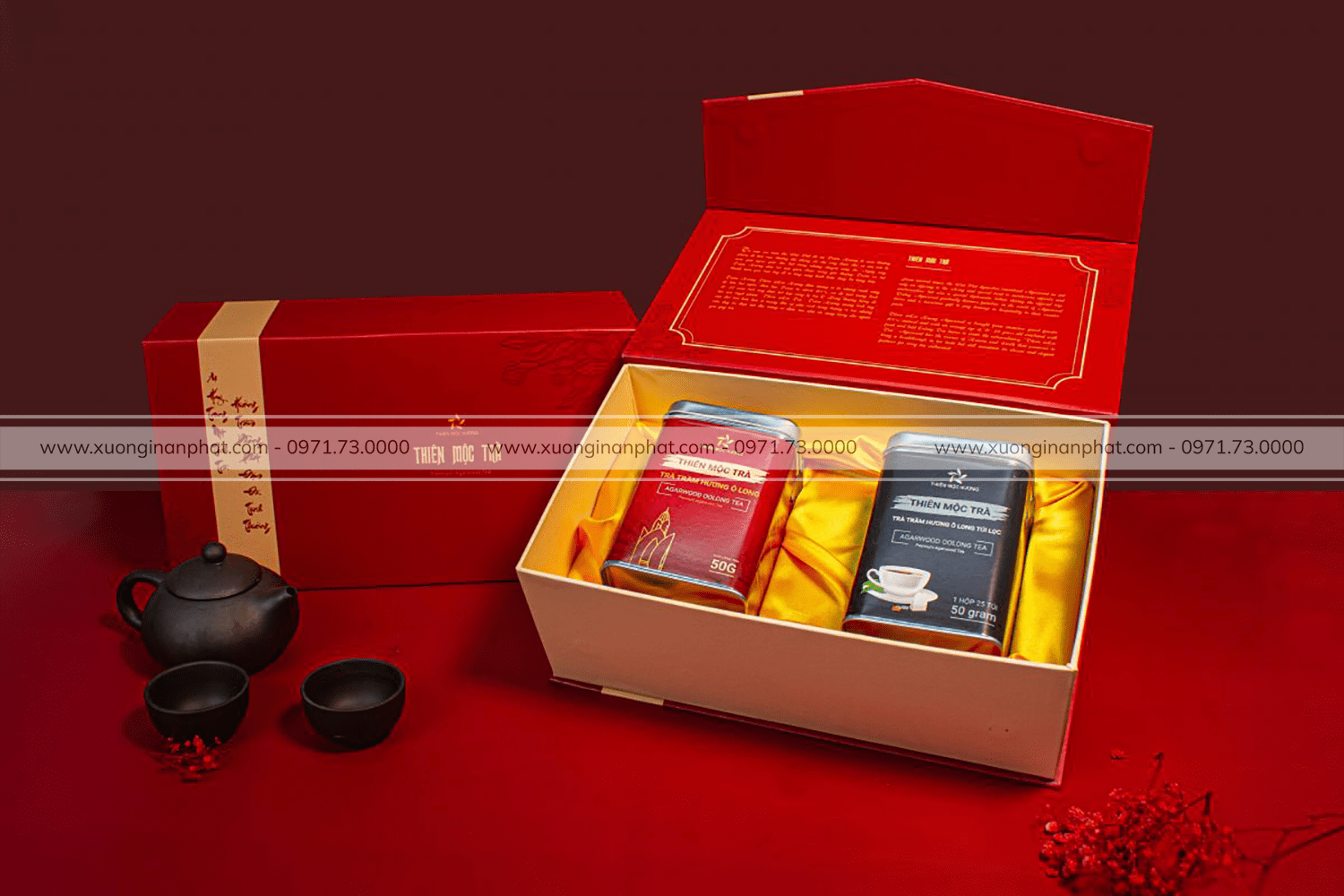 in Hộp Thiên Mộc Trà