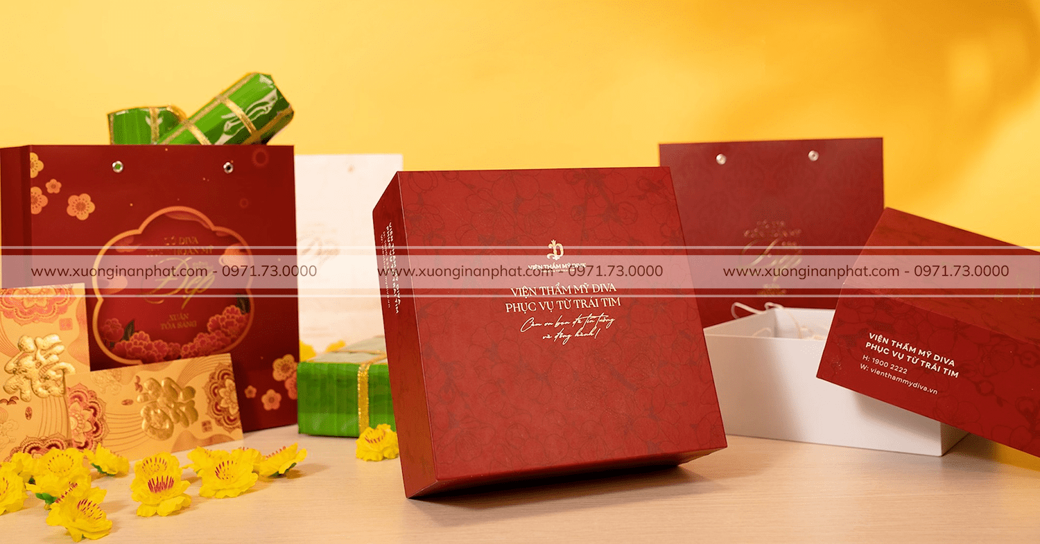 in Hộp Quà Tết Viện Thẩm Mỹ Diva